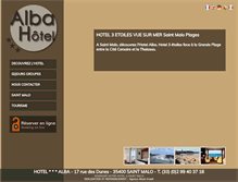 Tablet Screenshot of hotelalba.com